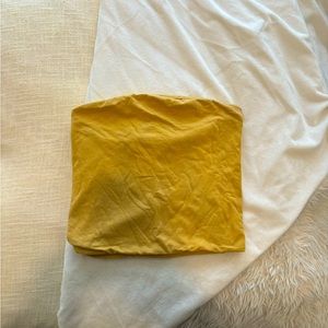 BrandyMelville Simple Tube Top in Mustard